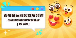 表情包运营实战系列课,表情包流量变现完整教程(19节课)-庄子聊项目
