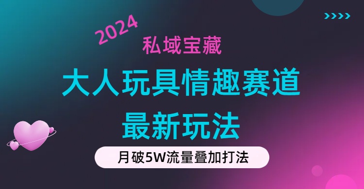 （11541期）私域宝藏：大人玩具情趣赛道合规新玩法，零投入，私域超高流量成单率高-庄子聊项目
