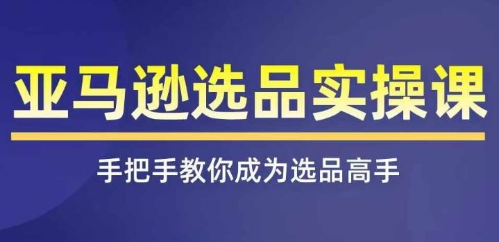 亚马逊选品实操课程，快速掌握亚马逊选品的技巧，覆盖亚马逊选品所有渠道-庄子聊项目