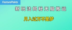 简单操作,每天50美元收入,搬运就是赚钱的秘诀【揭秘】-庄子聊项目