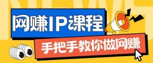ip合伙人打造1.0，从0到1教你做网创，实现月入过万【揭秘】-庄子聊项目