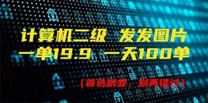 (11715期)计算机二级,一单19.9 一天能出100单,每天只需发发图片(附518G资料)-庄子聊项目