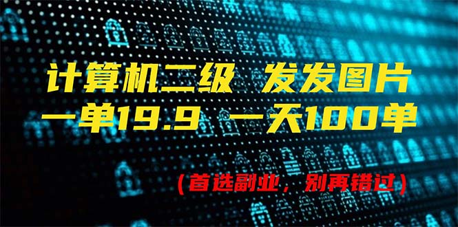 （11715期）计算机二级，一单19.9 一天能出100单，每天只需发发图片（附518G资料）-庄子聊项目