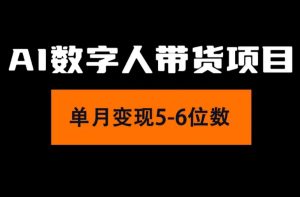 （11751期）2024年Ai数字人带货，小白就可以轻松上手，真正实现月入过万的项目-庄子聊项目
