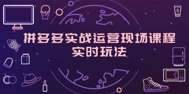 （11759期）拼多多实战运营现场课程，实时玩法，爆款打造，选品、规则解析-庄子聊项目