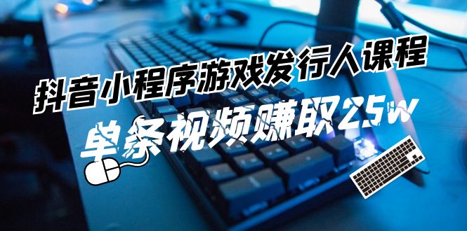 （11765期）抖音小程序-游戏发行人课程：带你玩转游戏任务变现，单条视频赚取25w-庄子聊项目