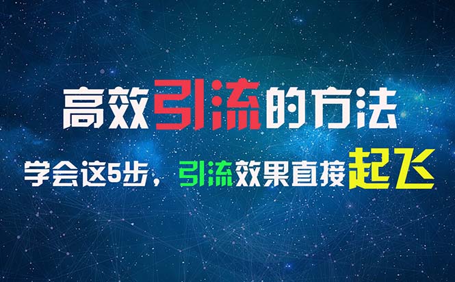 （11776期）高效引流的方法，可以帮助你日引300+创业粉，一年轻松收入30万，比打工强-庄子聊项目