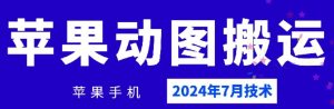 2024年7月苹果手机动图搬运技术-庄子聊项目