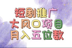 (11879期)拥有睡眠收益的短剧推广大风口项目,十分钟学会,多赛道选择,月入五位数-庄子聊项目