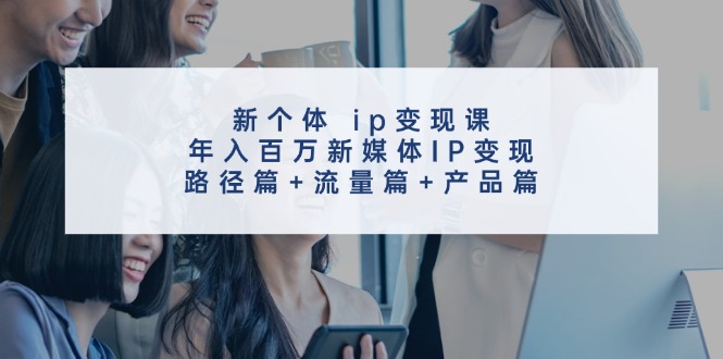 （11971期）新个体 ip变现课，年入百万新媒体IP变现，路径篇+流量篇+产品篇-庄子聊项目