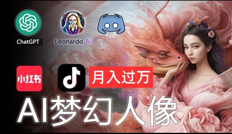 AI摄影梦幻人像：零基础也能月入过万的秘密【揭秘】-庄子聊项目