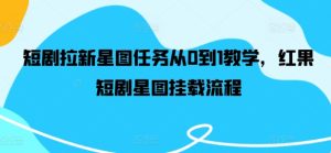 短剧拉新星图任务从0到1教学,红果短剧星图挂载流程-庄子聊项目