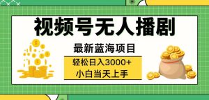 （12128期）视频号无人播剧，轻松日入3000+，最新蓝海项目，拉爆流量收益，多种变…-庄子聊项目