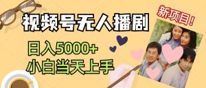 (12120期)视频号无人播剧,拉爆流量不违规,日入5000+,小白当天上手-庄子聊项目
