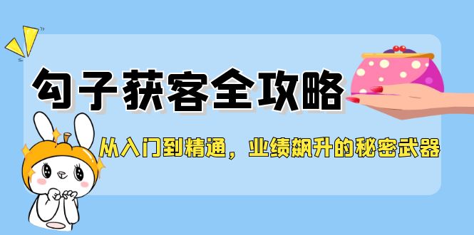 （12247期）从入门到精通，勾子获客全攻略，业绩飙升的秘密武器-庄子聊项目