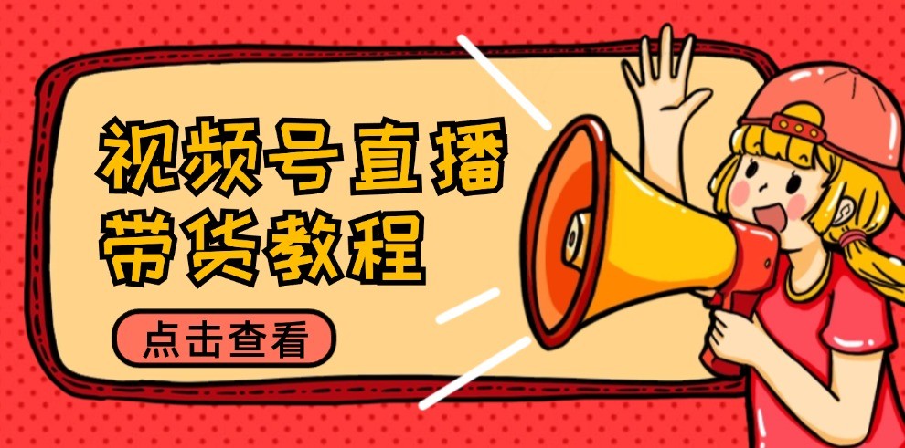 视频号直播带货教程：选品思路与话术拆解/掌握多种带货套路/提升直播效果-庄子聊项目