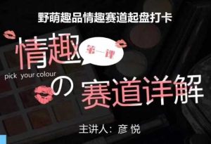 比高社群:情趣赛道训练营,野萌趣品情趣赛道起盘打卡,市场刚需项目-庄子聊项目