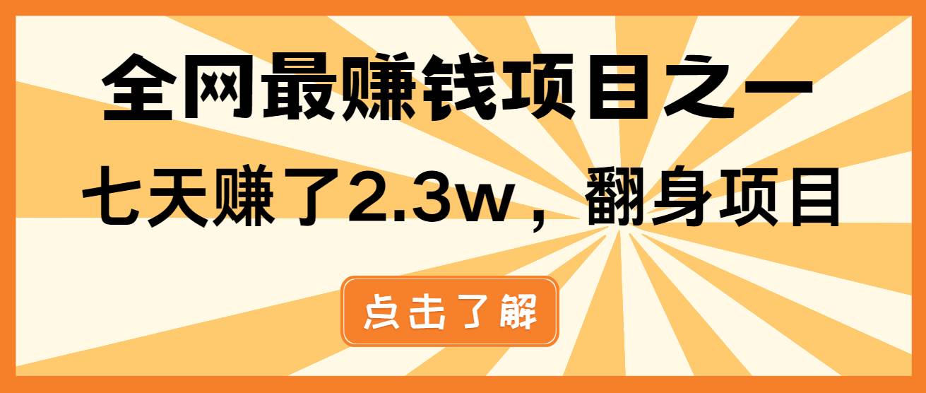 （13674期）小白必学项目，纯手机简单操作收益非常高!年前翻身！-庄子聊项目