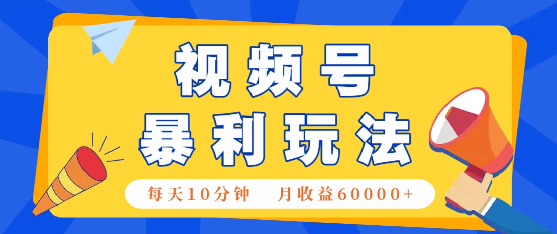 视频号AI赚钱法，每天只需10分钟，月入6万+！(超详细拆解)-庄子聊项目