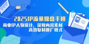 2025IP流量操盘手班，商业IP人物设计，获取内容素材，高效复制推广模式-庄子聊项目