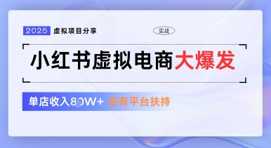 小红书虚拟电商项目，平台大力免费流量扶持，低门槛1拖3玩法-庄子聊项目