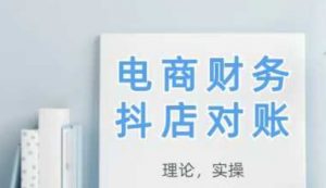 2025抖店对账，从理论到实操，学完即用-庄子聊项目
