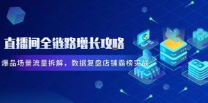 直播间全链路增长攻略，爆品场景流量拆解，数据复盘店铺霸榜实战-庄子聊项目