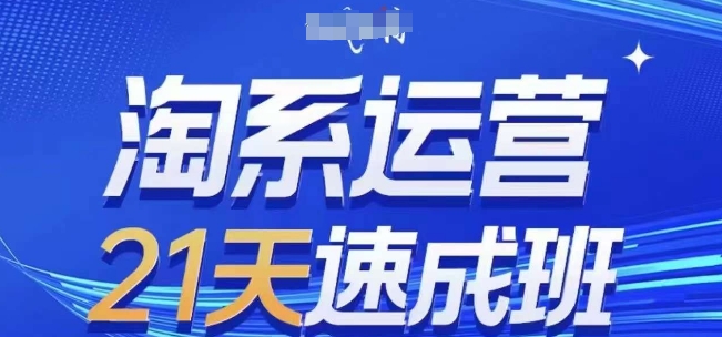 淘系运营21天速成班(更新25年5月)，0基础轻松搞定淘系运营，不做假把式-庄子聊项目