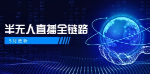 5月更新-半无人直播全链路:AI数字人+千川截流实战,女装选品与防违规…-庄子聊项目