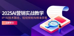 2025AI营销实战教学-5月，IP+AI技术融合，短视频矩阵精准获客-庄子聊项目