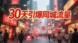 30天引爆同城流量：团购篇 认知篇 流量篇 来客篇 达人篇 老板人设IP篇 投流篇-庄子聊项目