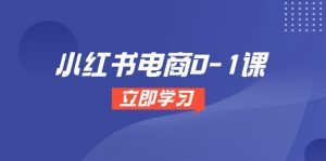 小红书电商0-1课,开店选品全流程,多平台素材处理与爆款笔记制作-庄子聊项目