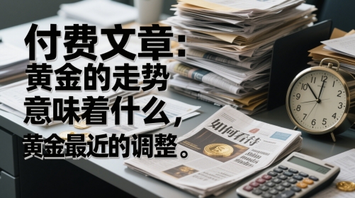 付费文章：黄金的走势意味着什么，如何看待黄金最近的调整-庄子聊项目