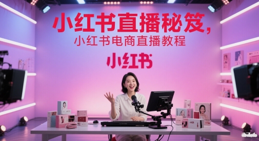 小红书直播秘笈，小红书电商直播教程-庄子聊项目