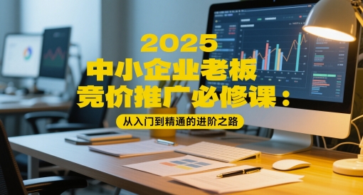 2025中小企业老板竞价推广必修课：从入门到精通的进阶之路-庄子聊项目
