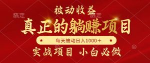 全网首发设计项目,真正实现躺赚,并且每月收益逐月增加,自己做老板-庄子聊项目