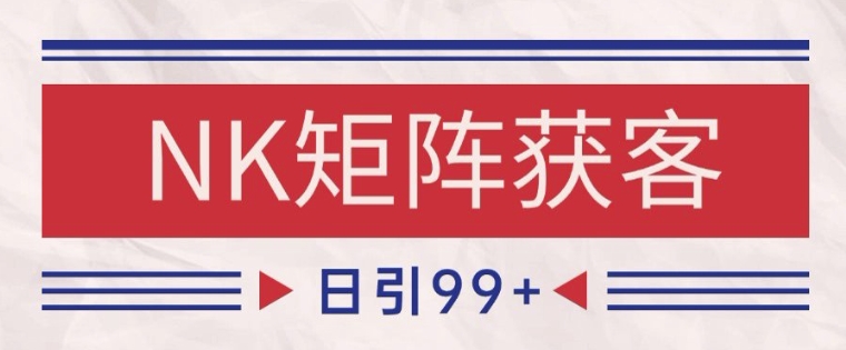 小红书某音NK赛道引流获客 自热矩阵日引200+【揭秘】-庄子聊项目