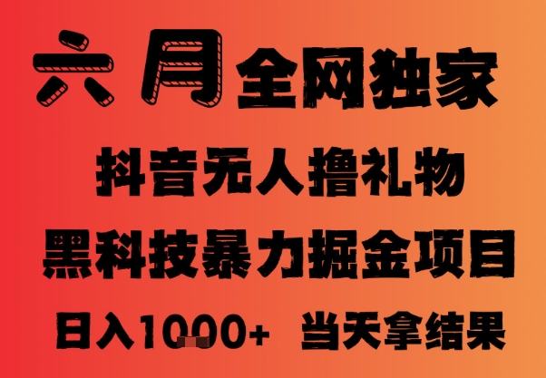 25年6月抖音无人直播最新暴力撸音浪掘金，小白可做，可批量矩阵放大，长期稳定日入1k+【揭秘】-庄子聊项目