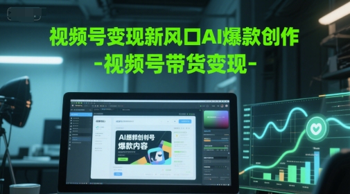 视频号变现新风口AI爆款创作-视频号带货变现-庄子聊项目