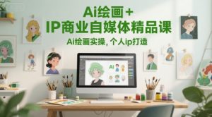 Ai绘画+IP商业自媒体精品课，Ai绘画实操，个人ip打造-庄子聊项目