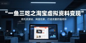 一鱼三吃之淘宝虚拟资料变现，依托资源站、网盘拉新，打造流量的强闭环-庄子聊项目