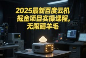 2025最新百度云机掘金项目实操课程单窗口保底5-10元月收益单窗口150+【揭秘】-庄子聊项目