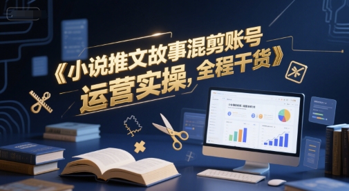 小说推文故事混剪账号运营实操，全程干货-庄子聊项目