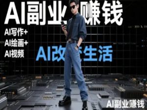 AI改变生活(Ai写作+AI绘画+Ai视频)，AI副业挣钱-庄子聊项目
