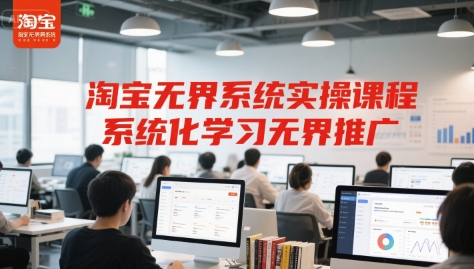 淘宝无界系统实操课程，系统化学习无界推广-庄子聊项目