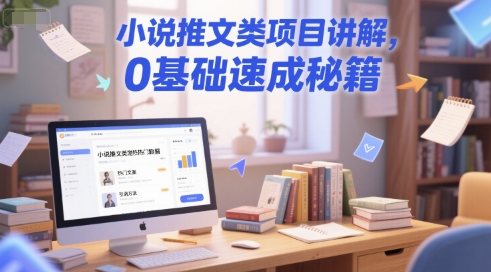 小说推文类项目讲解，0 基础速成秘籍-庄子聊项目