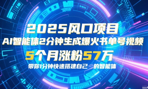 AI智能体2分钟一键生成爆火书单号原创视频，5个月涨粉57w，带你零代码1分钟搭建智能体-庄子聊项目