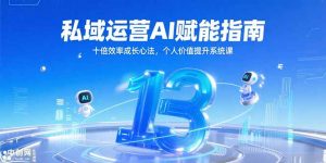 私域运营AI赋能指南，十倍效率成长心法，个人价值提升系统课-庄子聊项目