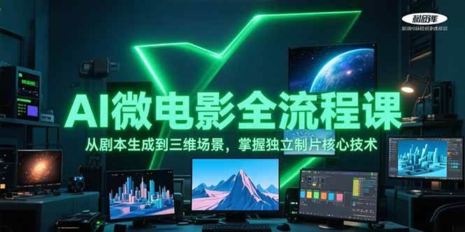 AI微电影全流程课，从剧本生成到三维场景，掌握独立制片核心技术-庄子聊项目
