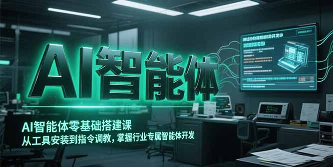 AI智能体零基础搭建课，从工具安装到指令调教，掌握行业专属智能体开发…-庄子聊项目